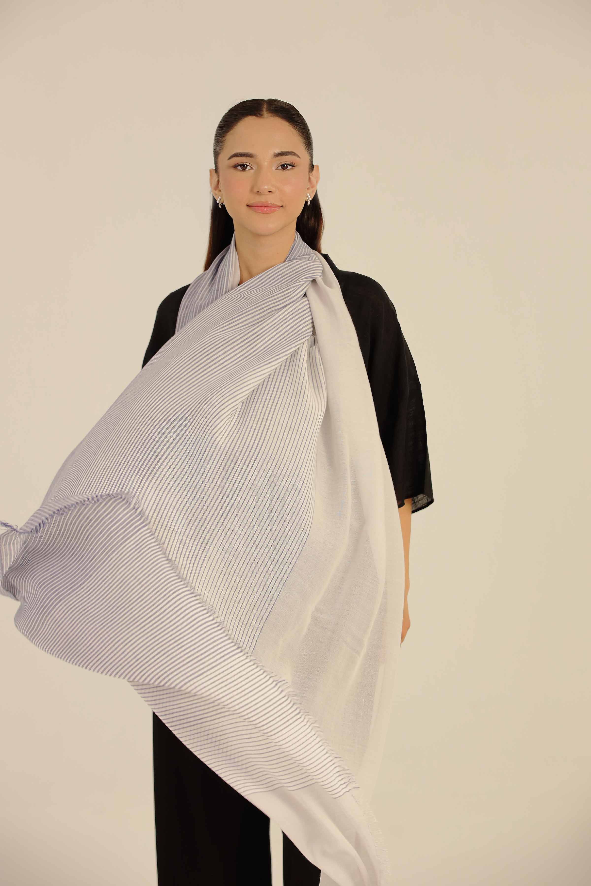 Blue Women Scarf-442672108 - Image 4