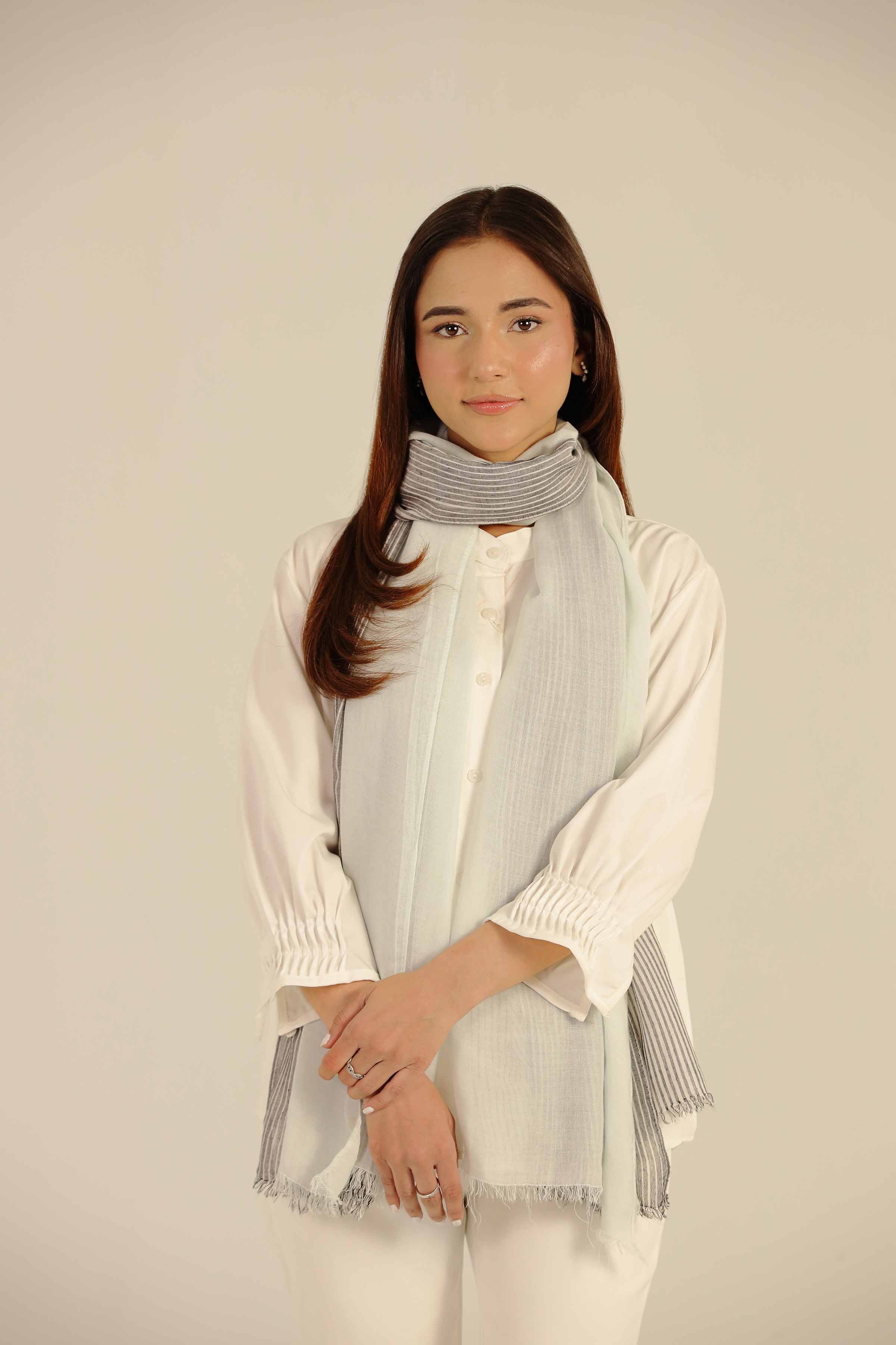 Grey Women Scarf-442672111 - Image 4