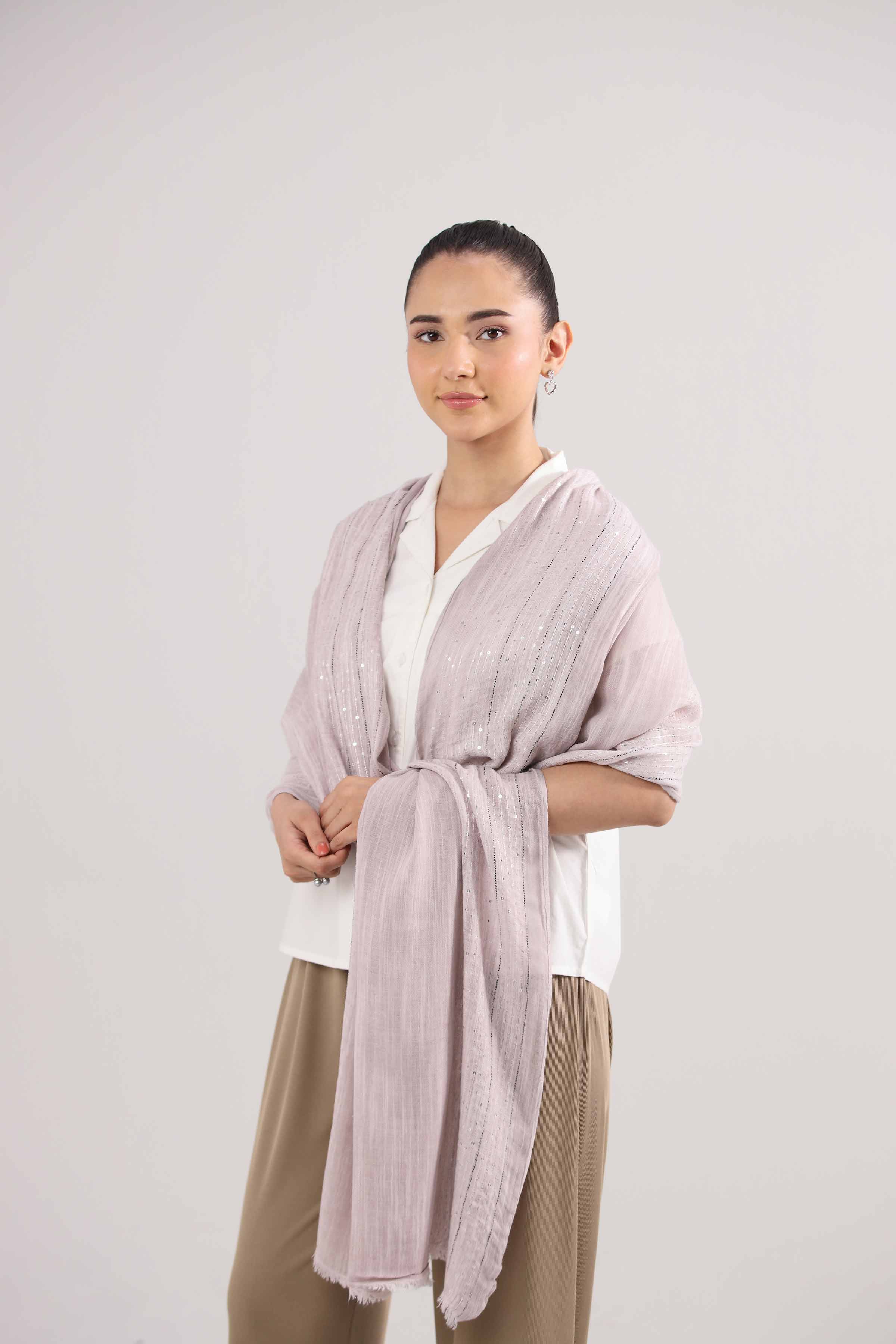 Purple Women Scarf-442422109 - Image 2