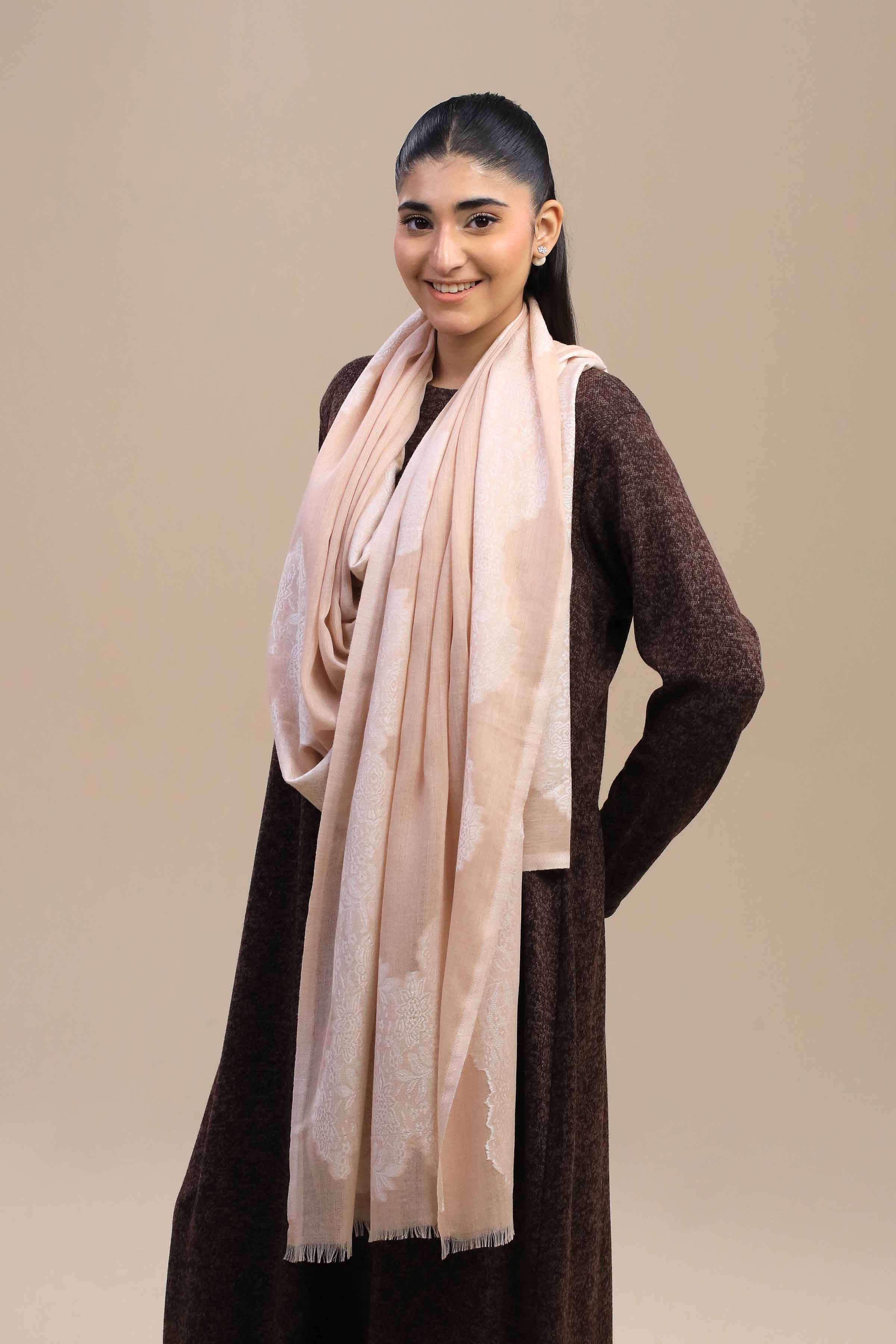 Pink Women Shawl-446752105 - Image 3