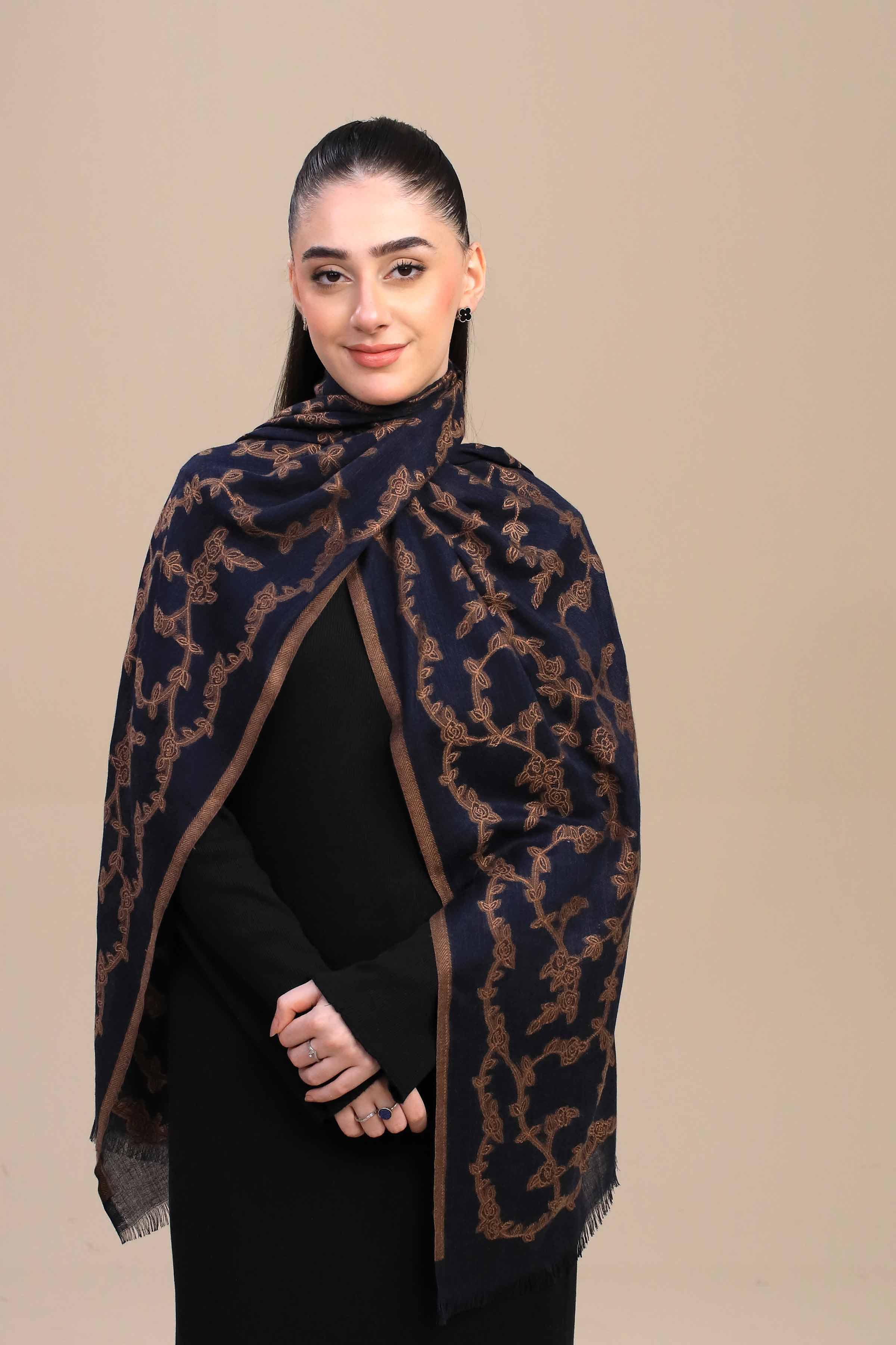 Navy Women Shawl-446772121 - Image 5